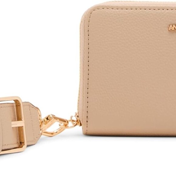 Women's Zip Around Wallet Polyester Compact Cash Card Holder Wristlet